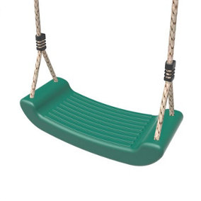 Rebo Children's Swing Seat with Adjustable Ropes - Dark Green