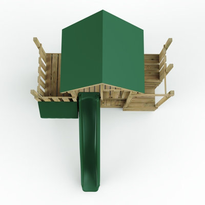 Rebo Modular Wooden Climbing Frame Adventure Playset - M22 Shop & Den