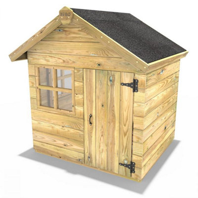 Rebo Orchard 4FT x 4FT Children's Wooden Garden Playhouse - Owl