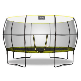 Rebo Oval Base Jump 2 Trampoline With Halo II Enclosure -10 x 14