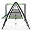 Rebo Steel Series Metal Children's Swing Maximum Play Set - Standard Swings Green