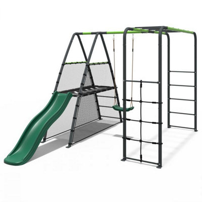 Metal playset store with monkey bars