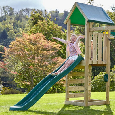 Climbing frame with slide and hot sale swing