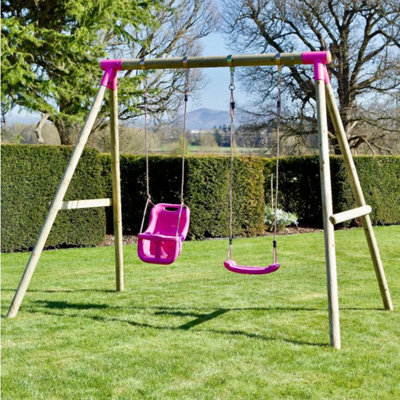 Childrens garden swing clearance set