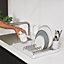ReBorn Large Recycled Draining Rack - Stone Kitchen Dish Drainer - Holds up to 10 Plates - Made in the UK