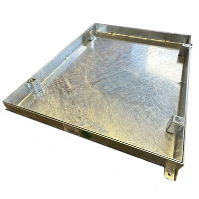 Recessed Manhole Cover & Galvanized Steel Frame 600mm x 450mm x 43.5mm Overall Size Including Frame is 700mm X 550mm x 50mm