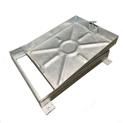 Recessed Steel Galvanised Manhole Cover & Frame 600mm x 450mm x 80mm Overall Size 655mm x 505mm x 90mm 10 Tonne Weight Loading