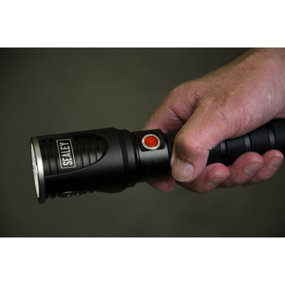 Rechargeable Aluminium Torch - 10W CREE XPL LED - Adjustable Focus Flashlight