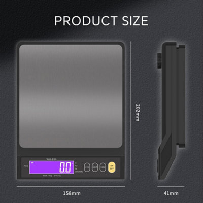 Rechargeable electronic baking scale, ultra-high precision kitchen scale. With counting and unit conversion functions.