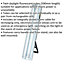Rechargeable Fluorescent Floor Light - 2 x 20W Tubes - Carry Handle & Stand