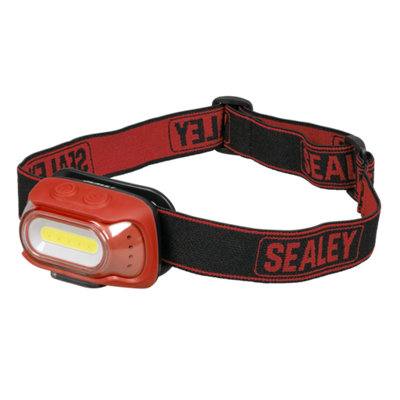 Rechargeable Head Torch with Auto-Sensor 8W COB LED - Red