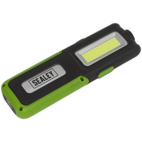 Rechargeable Inspection Light with Power Bank - 5W COB & 3W SMD LED - Green