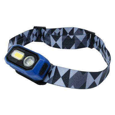 Rechargeable LED Head Torch with Wave Sensor