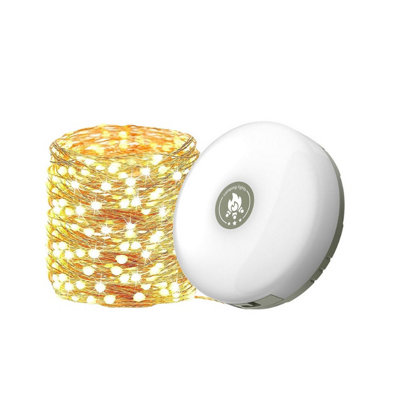 Rechargeable multi-stage adjustable tent camping light string warm light