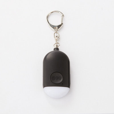 Rechargeable Personal Safety SOS Alarm with Built-In Torch & 130 Decibel Siren & Keyring - Measures H7 x W3.5 x D1.5cm