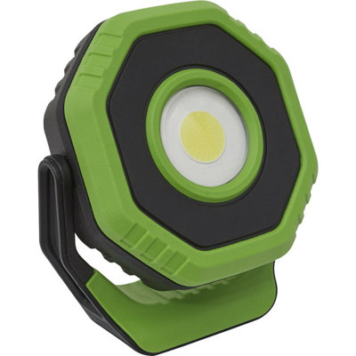 750 Lumen Rechargeable Ultra-Compact Magnetic LED Floodlight - Includes Battery & USB-C Charging Cord, 360° Rotating Head, Durable Aluminum Housing (Green) Compatible With Braun