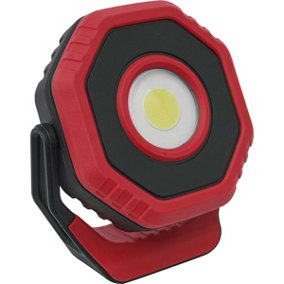 Rechargeable Pocket Floodlight - 360 Degree Swivel - 14W COB LED - Red