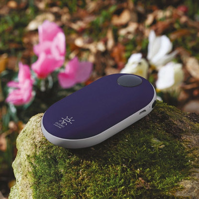 Rechargeable Smart Hand Warmer - Portable Pocket-Sized Handwarmer with Dual-Sided Heat Pads, 3 Heating Modes & Power Bank Function