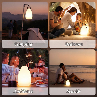 Rechargeable Table Lamps for Patio, RGB IP65 Waterproof Cordless ...