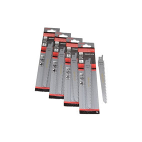Reciprocating Sabre Saw Blades R644D 150mm Long High Carbon Steel HCS 20 Pack by Ufixt
