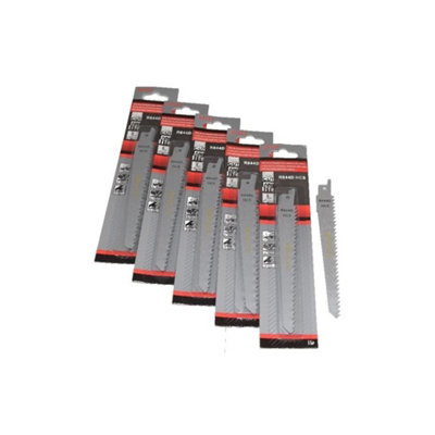 Reciprocating Sabre Saw Blades R644D 150mm Long High Carbon Steel HCS 25 Pack by Ufixt