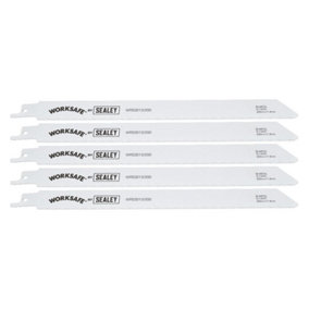 Reciprocating Saw Blade 225mm Length 14tpi Bi Metal Pack of 5 by Ufixt