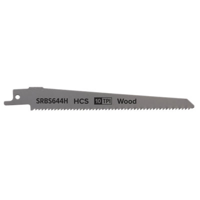 Reciprocating Saw Blade Clean Wood 150mm 10tpi Pack of 5 by Ufixt