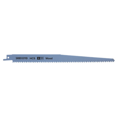 Reciprocating Saw Blade Clean Wood 250mm HCS 6tpi Pack of 5 by Ufixt