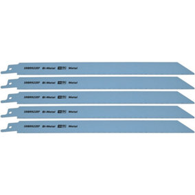 Reciprocating Saw Blade Metal 230mm Length 18tpi Bi Metal Pack of 5 by Ufixt