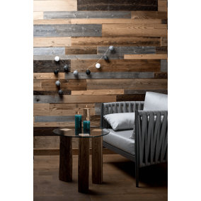 Reclaimed Barnwood in a Box Internal Cladding 0.8m2 Solid Wood