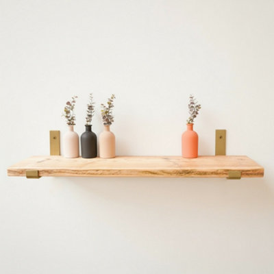 Reclaimed Scaffold Board Shelf Kit (225mm width) - Hanging Bracket ...