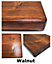 Reclaimed Wooden Shelf with Bracket Bent Up 6" 140mm - Colour Walnut - Length 20cm