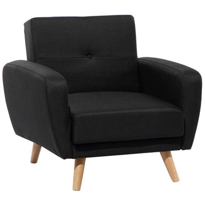 Recliner Chair FLORLI Fabric Black