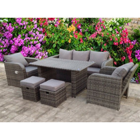 Rattan garden corner on sale sofa b&q