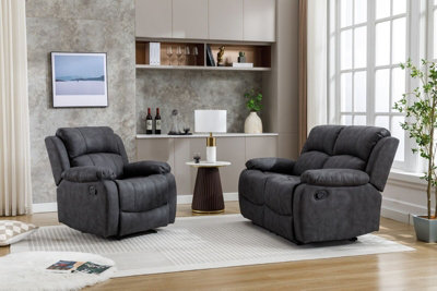 Sectional and deals recliner chair set