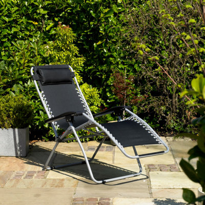 Reclining Garden Sun Lounger with Head Rest