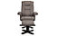 Reclining Swivel Chair with Footstool - Grey