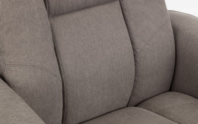 Reclining Swivel Chair with Footstool - Grey