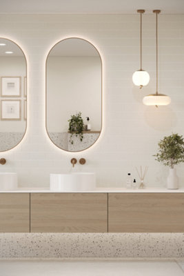 Reco Surfaces Flat Metro Tile (150mm x 75mm) Light Grey Wall Panel ...