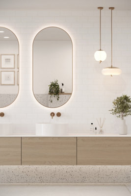 Reco Surfaces Sample of Bevel Metro Tile (150mm x 75mm) White with ...