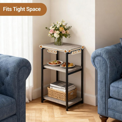 Record Players Stand,3-Tier End Table with Vinyl Record Storage,for ...