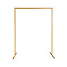 Rectangle Arch Stand Metal Backdrop Stand Garden Arbors - 150cm x 200cm, Gold