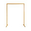 Rectangle Arch Stand Metal Backdrop Stand Garden Arbors - 150cm x 200cm, Gold
