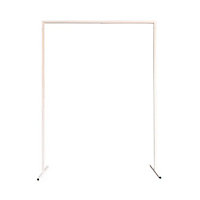 Rectangle Arch Stand Metal Backdrop Stand Garden Arbors - 150cm x 200cm, White