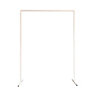 Rectangle Arch Stand Metal Backdrop Stand Garden Arbors - 150cm x 200cm, White