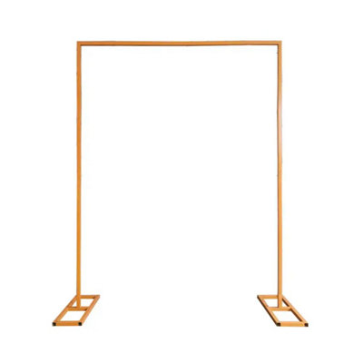 Rectangle Arch Stand Metal Backdrop Stand with Base Garden Arbors - 1 ...