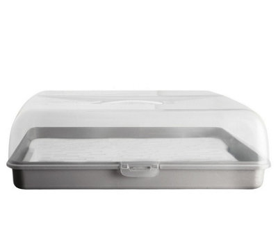 Rectangle Cake Box Storage Carrier With Cooling Insert Cupcakes Bake ...