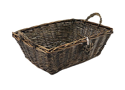 Rectangle Easter Egg Wicker Kitchen Fruit Storage Baskets Xmas Hamper Basket Neutral,Medium R 33x24x18cm