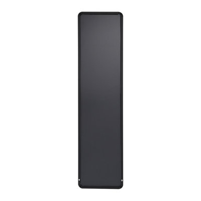 Rectangle Full Length Mirror Wall Mounted or Over The Door Floor Mirror Framed Mirror,Black, 37 x 147 cm
