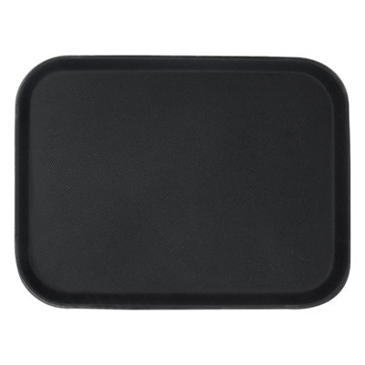 Rectangle Non-Slip Serving Tray - 51cm x 38cm - Black